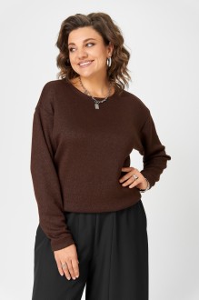 Джемпер (кофта) Bliss 08378 Коричневый, люрекс