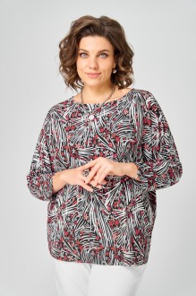 Джемпер (кофта) Bliss 9400 Белый, красный