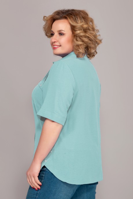 Блузка Emilia 410 /4 мятный размер 50-58 #2