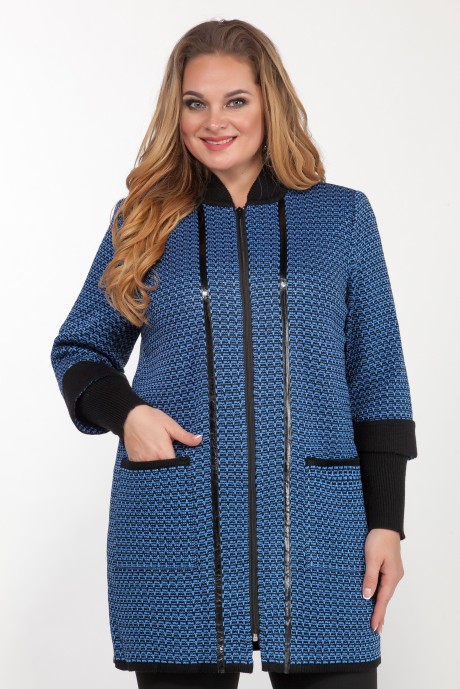 Жакет (пиджак) Emilia 498 /2 сине-черный размер 50-58 #1