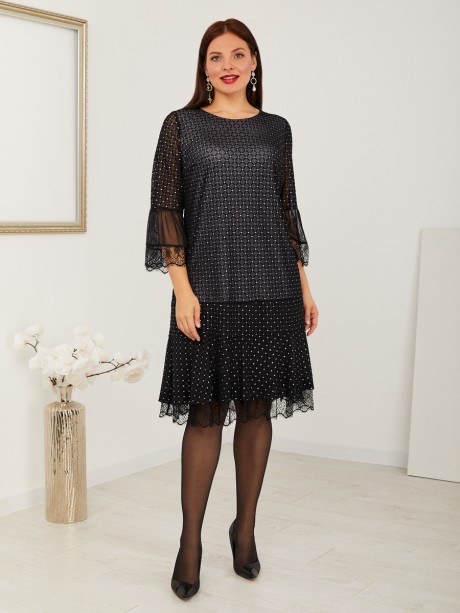Вечернее платье Emilia 10127 чёрный размер 52-58 #2