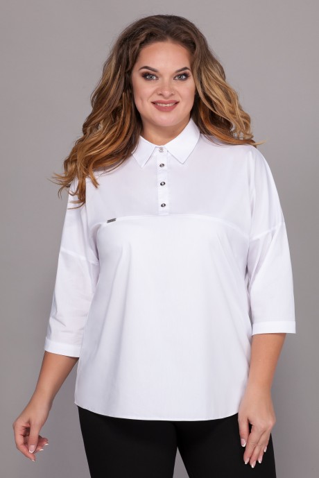 Блузка Emilia 100 /3 белый размер 52-60 #1