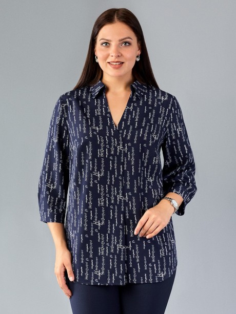 Блузка Emilia 4615 /4 тёмно-синий размер 50-60 #1
