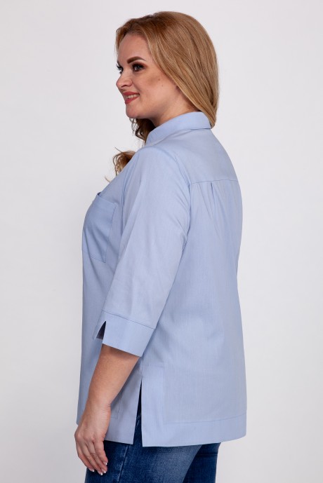 Блузка Emilia 408 /7 голубой размер 52-62 #4