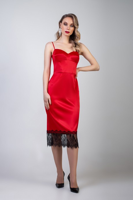 Вечернее платье Marika 358 красный размер 42-52 #2