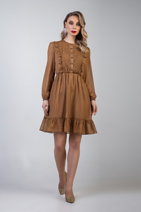 Вечернее платье Marika 359 светло-коричневый размер 42-52 #3
