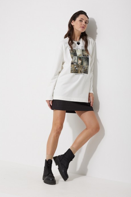 Джемпер (кофта) MG Wear 2188 белый размер 42-52 #3
