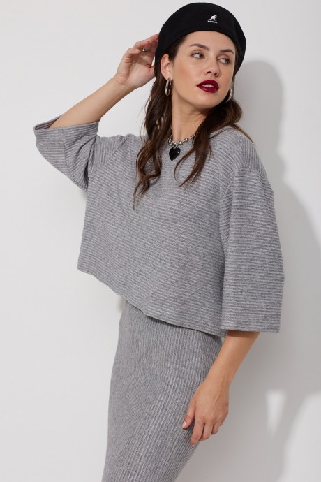 Джемпер (кофта) MG Wear 2191 серый размер 42-52 #1