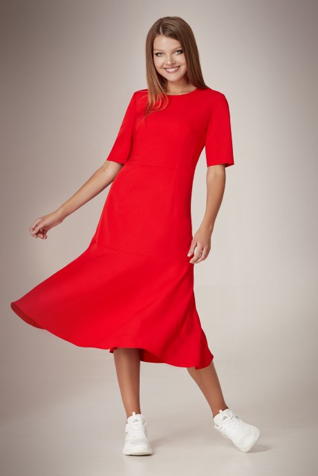 Платье Andrea Fashion AF-43 Красный размер 44-50 #3