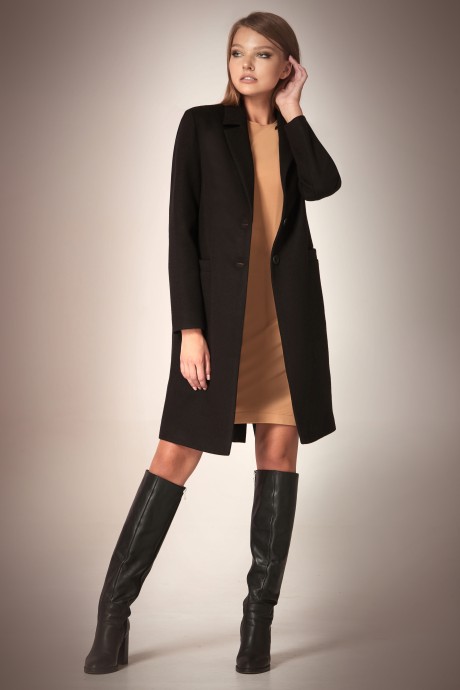 Пальто Andrea Fashion AF-56 Чёрный размер 42-50 #2