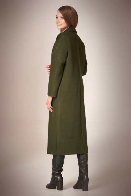 Пальто Andrea Fashion AF-58 Хаки размер 42-50 #4