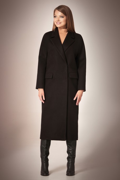 Пальто Andrea Fashion AF-58 Чёрный размер 42-50 #1