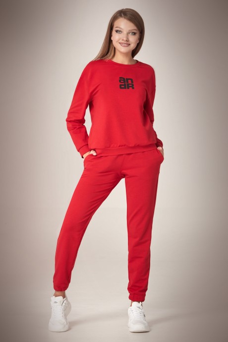 Спортивный костюм Andrea Fashion AF-61 Красный размер 42-50 #1