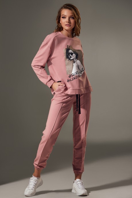 Спортивный костюм Andrea Fashion AF-75 розовый размер 42-50 #1