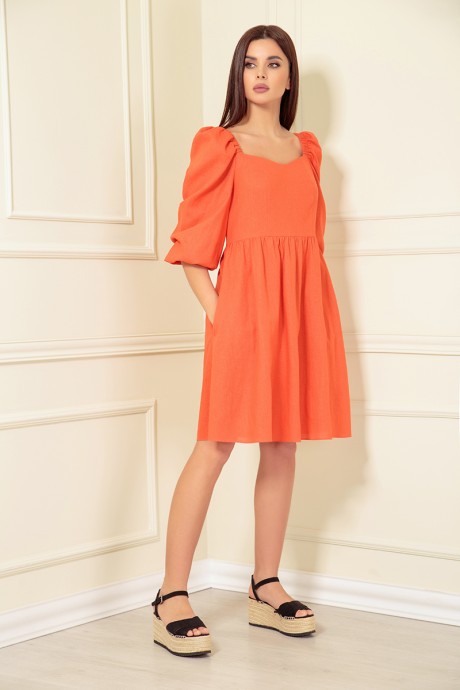 Платье Andrea Fashion AF-141 /6 Оранж размер 44-48 #4