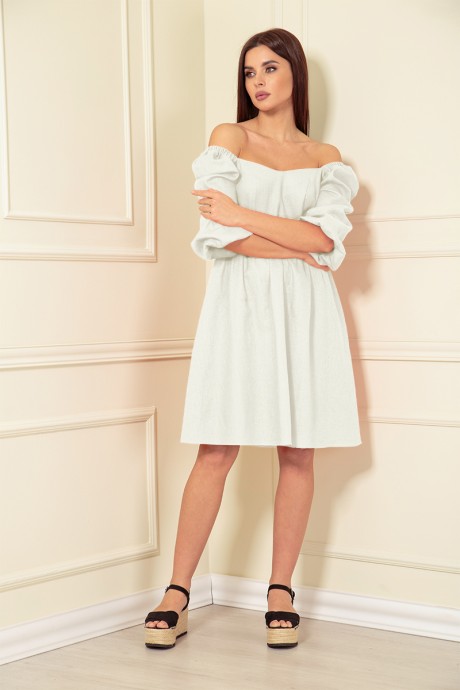 Платье Andrea Fashion AF-141 /2 белый размер 44-48 #1