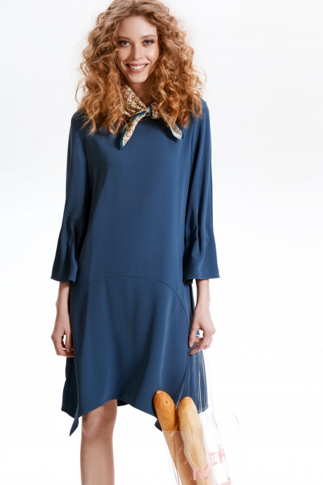 Платье CORSA 50132 Синий размер 42-50 #1