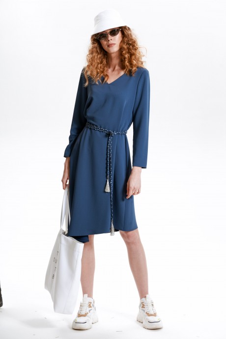 Платье CORSA 50128 синий размер 42-50 #2