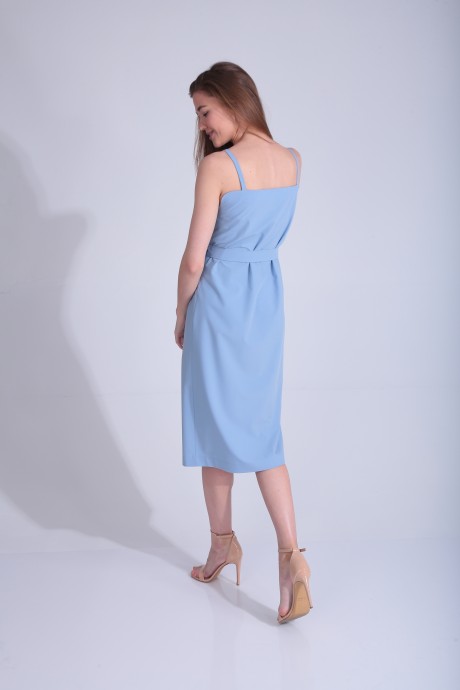 Платье YOUR SIZE 2039 /164 голубой размер 42-48 #2