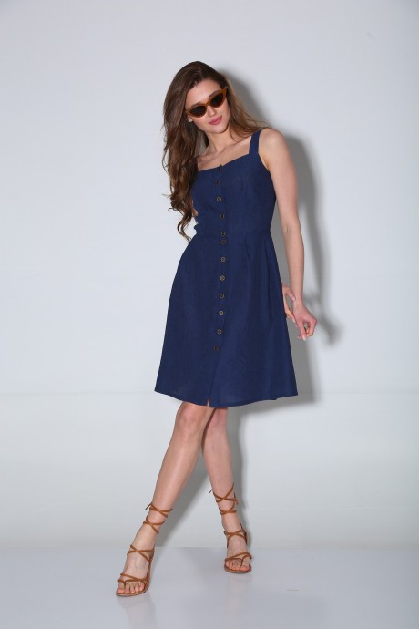 Платье YOUR SIZE 2082 /164 синий размер 42-46 #2