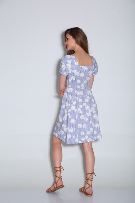 Платье YOUR SIZE 2083 /164 Серо-сиреневый в одуванчики размер 42-46 #4