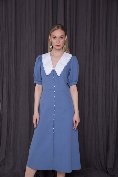 Платье ERTANNO 2109 голубой размер 42-46 #2