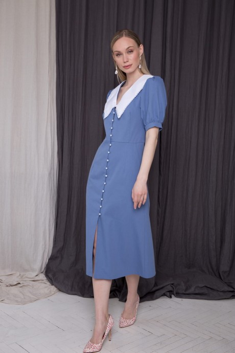 Платье ERTANNO 2109 голубой размер 42-46 #3