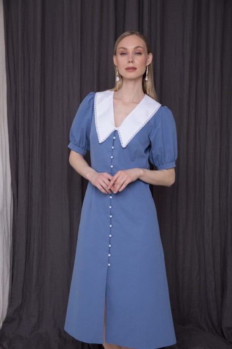 Платье ERTANNO 2109 голубой размер 42-46 #4