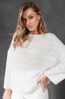 Джемпер (кофта) ERIKA STYLE 7201 белый