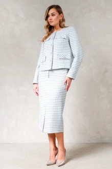 Юбочный костюм ERIKA STYLE 1751 голубой