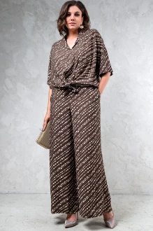 Брючный костюм ERIKA STYLE 1505 -6 коричневый