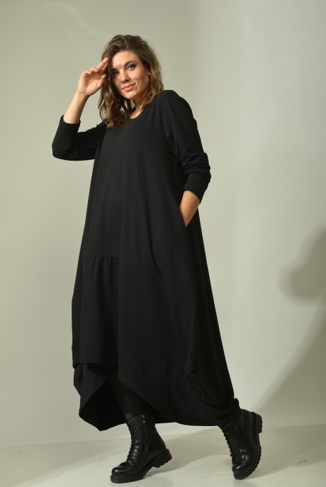 Платье GRATTO 8008 чёрный размер 50-60 #4