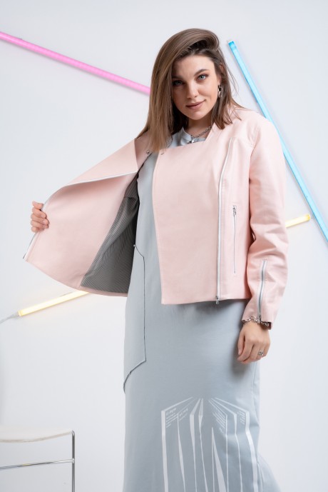 Куртка GRATTO 7113 розовый размер 50-60 #6