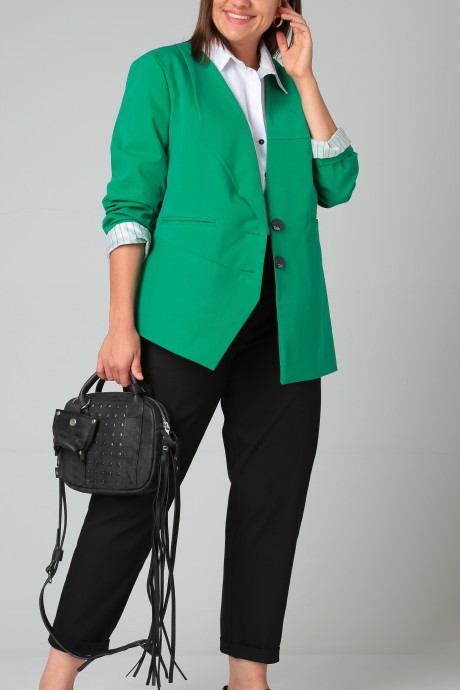 Жакет (пиджак) GRATTO 7226 зеленый размер 50-60 #1