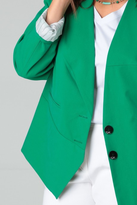 Жакет (пиджак) GRATTO 7226 зеленый размер 50-60 #5