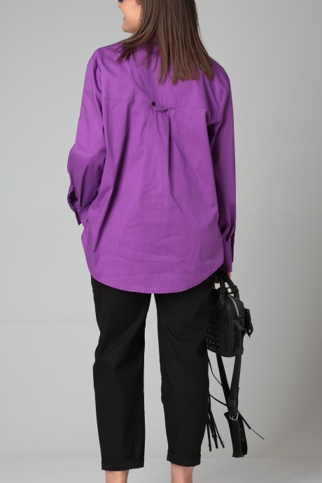 Рубашка GRATTO 4137 фиолетовый размер 50-60 #4