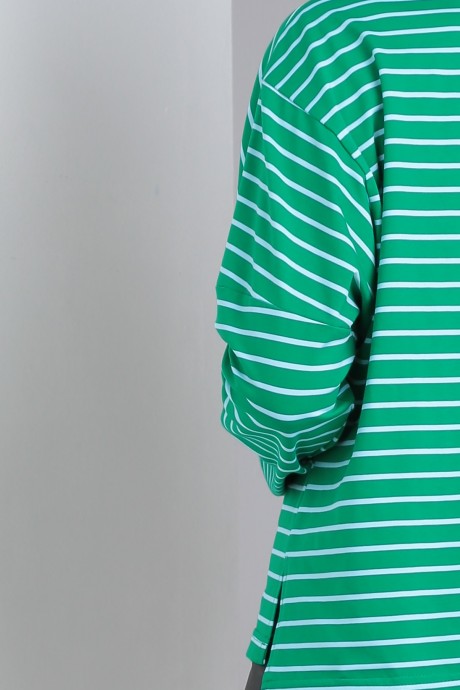Джемпер (кофта) GRATTO 4250 зеленый в белую полоску размер 50-60 #3