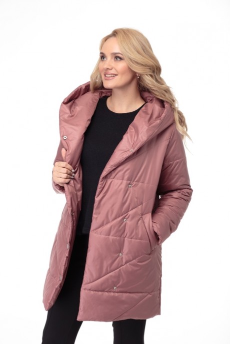 Пальто MODEMA 1005 /3 розово-коричневый размер 42-52 #6
