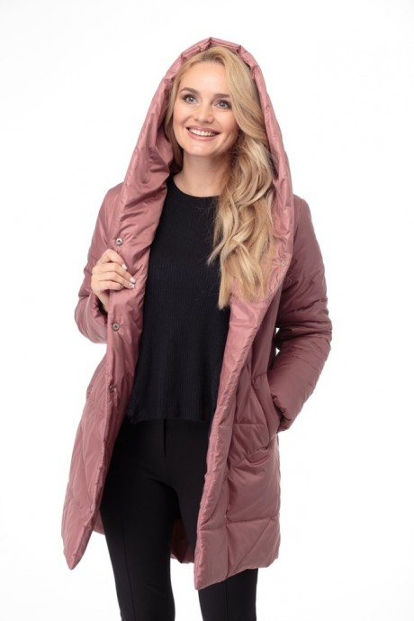Пальто MODEMA 1005 /3 розово-коричневый размер 42-52 #7