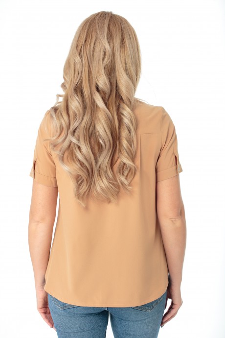 Блузка MODEMA 384 /1 светло- коричневый размер 46-52 #4