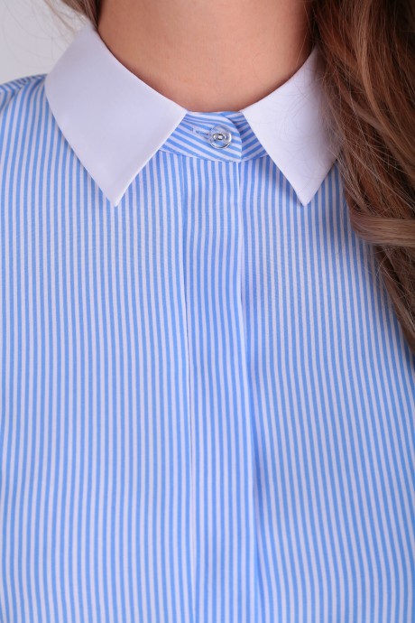 Рубашка MODEMA 340 /6 -голубая полоска на белом размер 48 #2