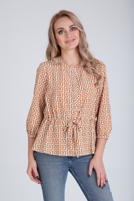 Блузка MODEMA 417 /1 - светло-коричневый размер 42-52 #1