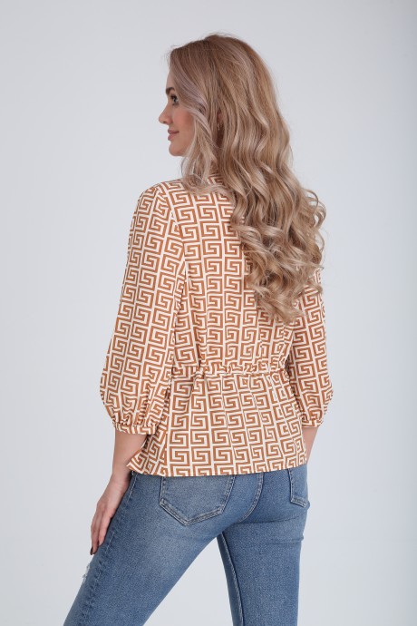Блузка MODEMA 417 /1 - светло-коричневый размер 42-52 #4