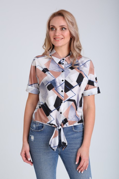 Рубашка MODEMA 438 мрамор размер 42-52 #3