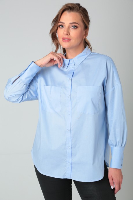 Блузка MODEMA 525/4 голубой размер 46-58 #1