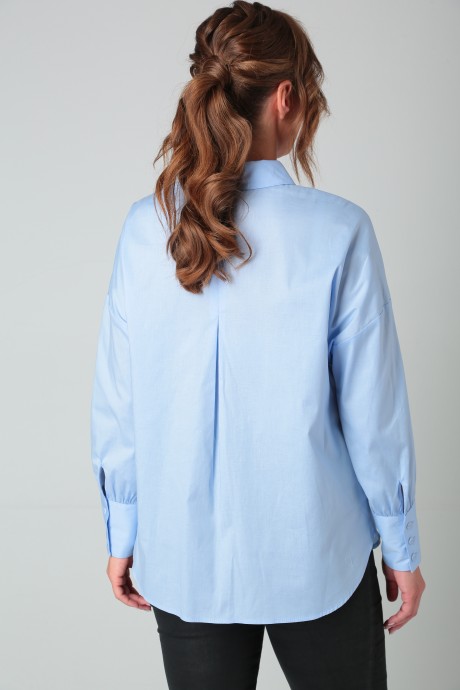 Блузка MODEMA 525/4 голубой размер 46-58 #5
