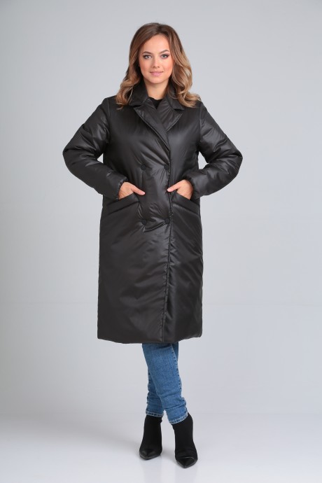 Пальто MODEMA 1039 /1 черный размер 44-54 #7