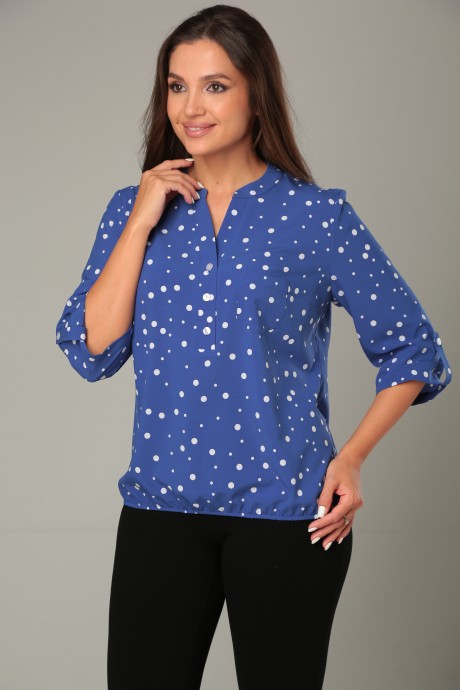 Блузка MODEMA 728 синий размер 48-58 #1