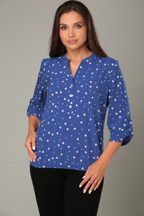 Блузка MODEMA 728 синий размер 48-58 #2