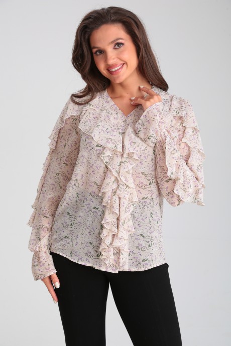 Блузка MODEMA 548-1 розовый размер 44-54 #2